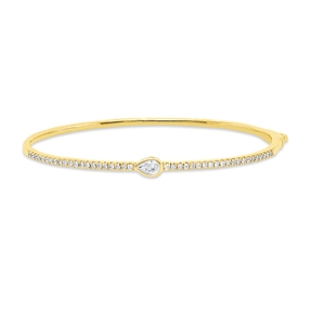 Armreif aus 750 Gold Gelbgold 43 Diamanten 0,65ct TW-SI Armreif aus 750 Gold Gelbgold 43 Diamanten 0,65ct TW-SI