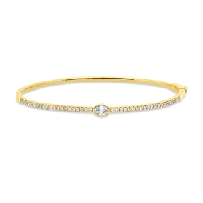 Armreif aus 750 Gold Gelbgold 43 Diamanten 0,65ct TW-SI