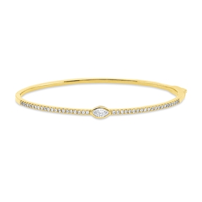 Armreif aus 750 Gold Gelbgold 43 Diamanten 0,63ct TW-SI Armreif aus 750 Gold Gelbgold 43 Diamanten 0,63ct TW-SI