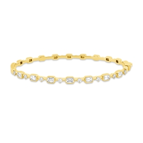 Armreif aus 750 Gold Gelbgold 15 Diamanten 1,31ct TW-SI Armreif aus 750 Gold Gelbgold 15 Diamanten 1,31ct TW-SI