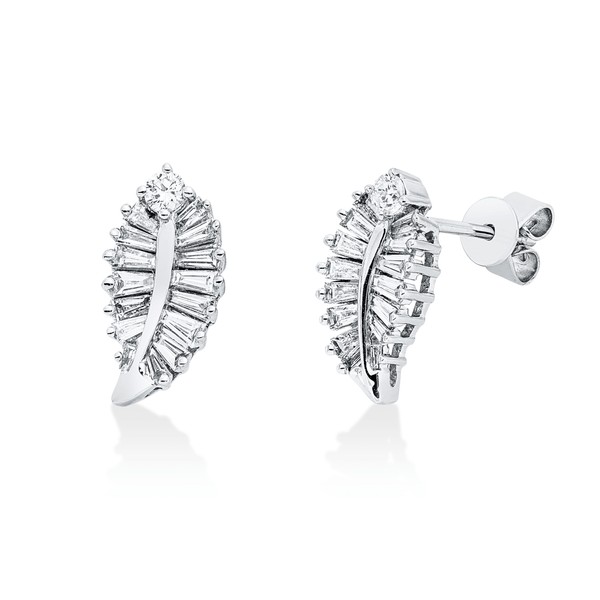 Ohrstecker aus 750 Weißgold 32 Brillanten 0.54ct