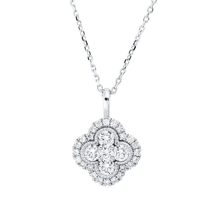 Collier aus 750 Weißgold 29 Brillanten 0.35ct