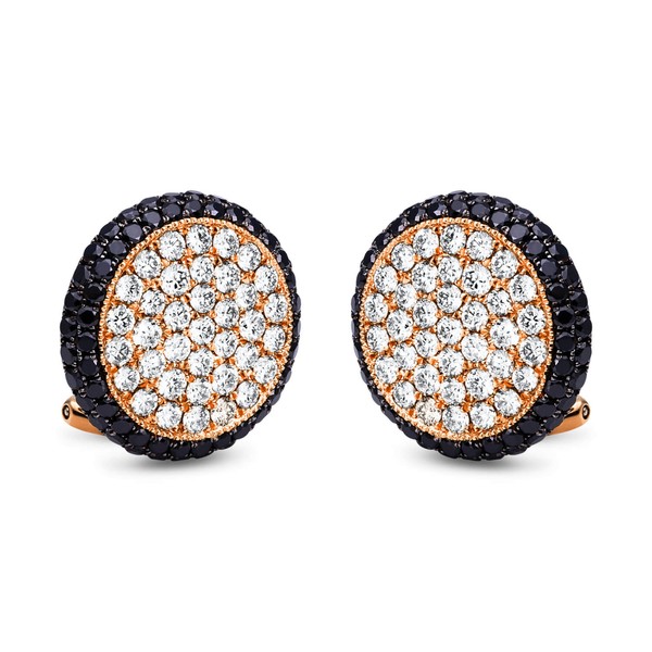 Creolen aus 750 Rotgold 198 Brillanten 3.87ct