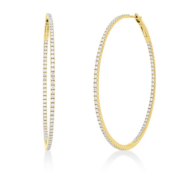 Creolen aus 750 Gelbgold 166 Brillanten 1.75ct