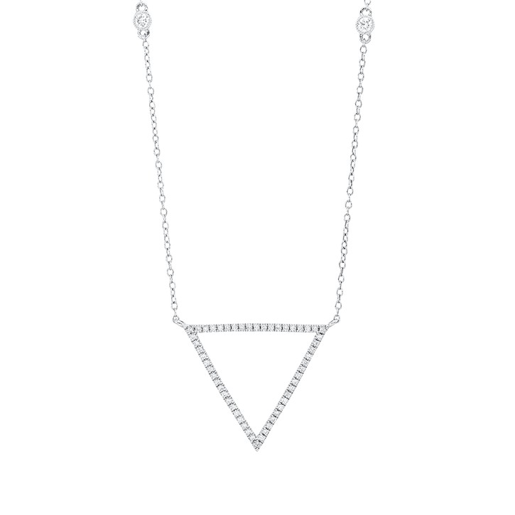 Collier aus 750 Weißgold 58 Brillanten 0.25ct