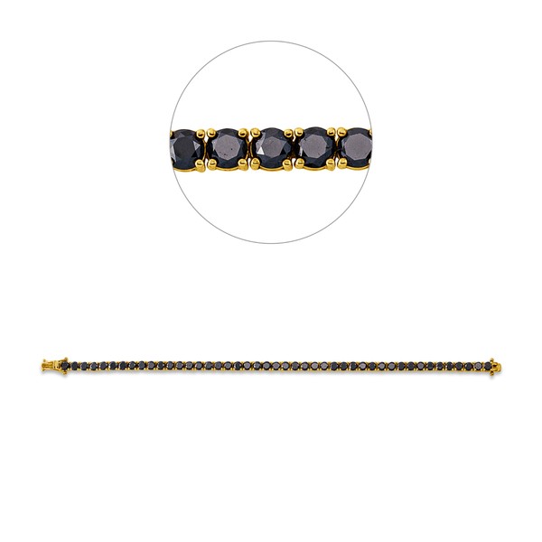 Armband aus 750 Gelbgold 45 Brillanten 10.2ct