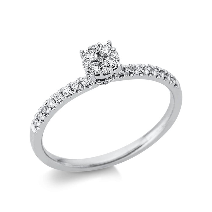Ring aus 585 Weißgold 37 Brillanten 0.25ct