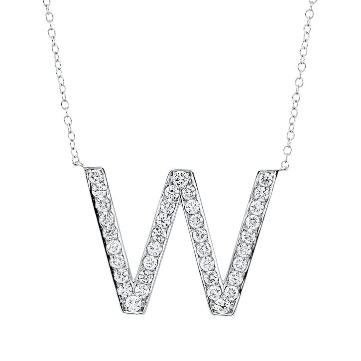 Collier aus 750 Weißgold 37 Brillanten 0.71ct