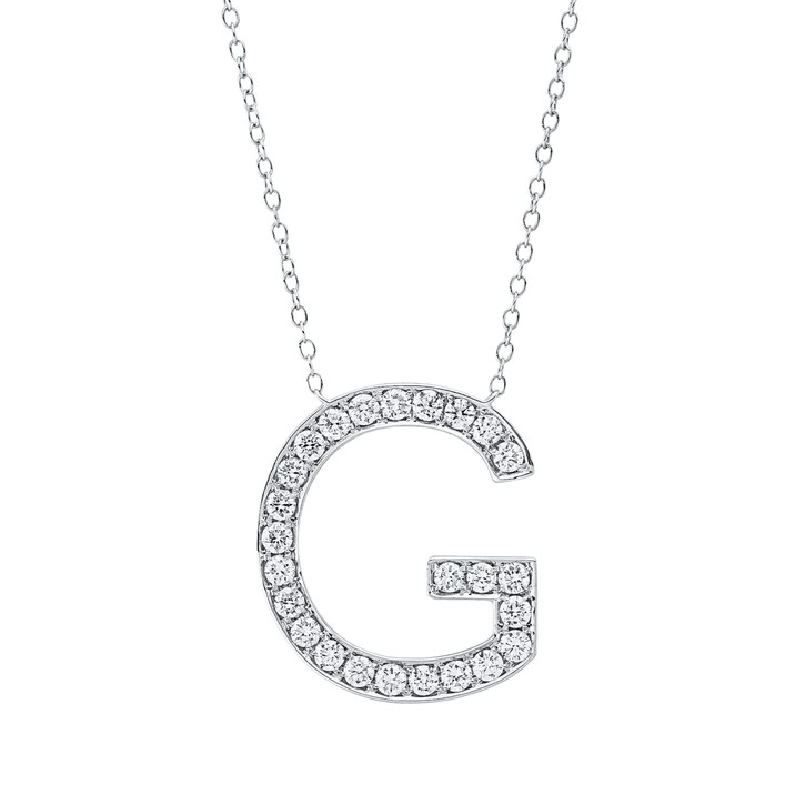 Collier aus 750 Weißgold 25 Brillanten 0.46ct