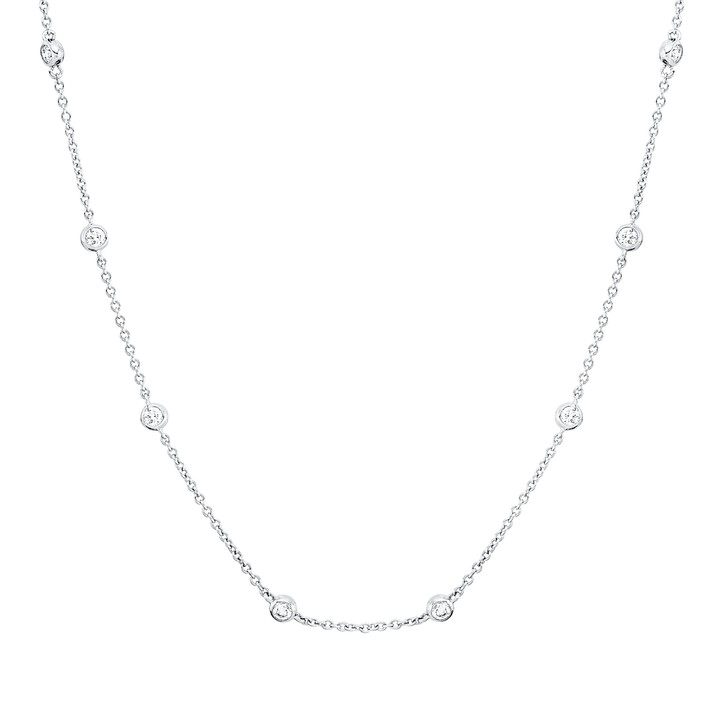 Collier aus 750 Weißgold 18 Brillanten 0.68ct