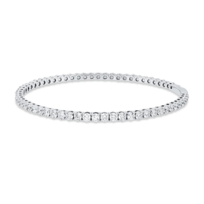 Armreif aus 750 Gold Weißgold 61 Brillanten 4,89ct F-VSI/SI 56x56mm