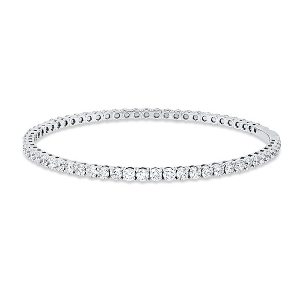 Armreif aus 750 Weißgold 61 Brillanten 4.89ct