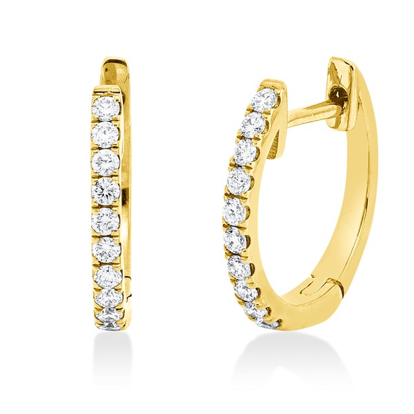 Creolen aus 750 Gelbgold 20 Brillanten 0.16ct