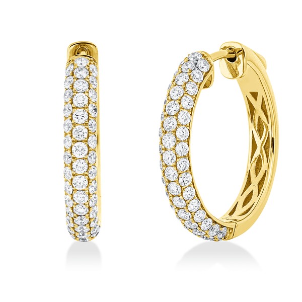 Creolen aus 750 Gelbgold 92 Brillanten 1.11ct