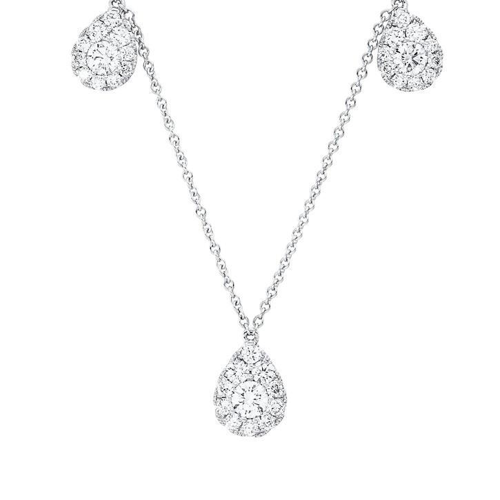 Collier aus 750 Weißgold 33 Brillanten 0.66ct