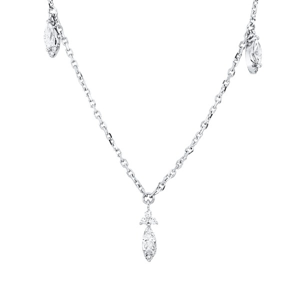 Collier aus 750 Weißgold 23 Brillanten 0.31ct