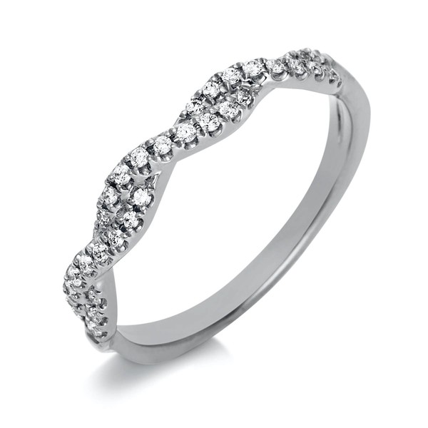 Ring aus 750 Weißgold 33 Brillanten 0.14ct