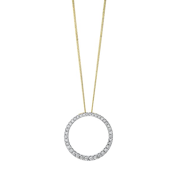 Collier aus 750 Gelbgold 38 Brillanten 0.5ct