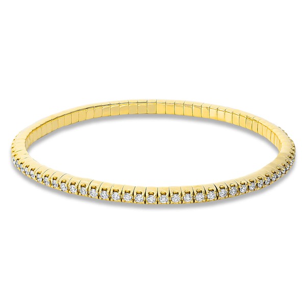 Armband Flex-Band aus 750 Gelbgold 79 Brillanten 1.36ct