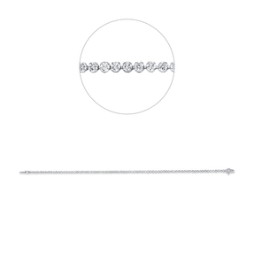 Armband aus 750 Gold Weißgold 79 Brillanten 1,9ct TW-SI L:17,8cm Armband aus 750 Gold Weißgold 79 Brillanten 1,9ct TW-SI L:17,8cm