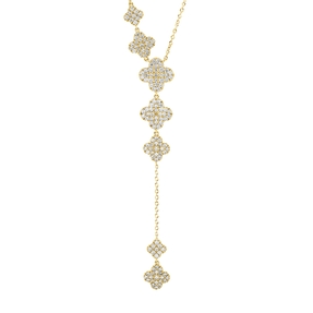 Collier aus 750 Gold Gelbgold 147 Diamanten 0,84ct TW-SI L:45cm Collier aus 750 Gold Gelbgold 147 Diamanten 0,84ct TW-SI L:45cm