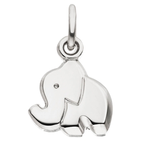 Kinder Anhänger Elefant aus 925 Silber rhodiniert 11x9mm Kinderschmuck