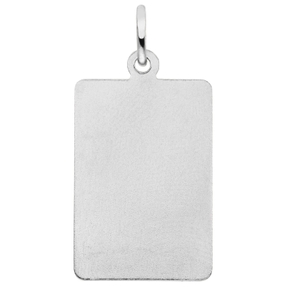 Anhänger Sternzeichen Widder aus 925 Silber mattiert rechteckig 20,8x12,1mm