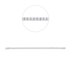 Armband aus 750 Weißgold 68 Brillanten 2,73ct TW-SI B:2,4mm L:16,5cm