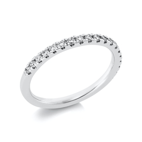 Halb-Memoire Ring aus 950 Platin 19 Brillanten 0,33ct TW-SI B:2,2mm
