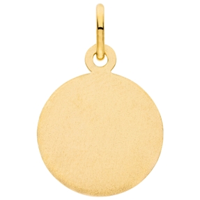 Anhänger Sternzeichen Wassermann aus 333 Gold Gelbgold mattiert rund Ø 12mm