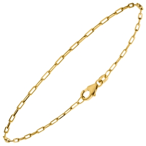 1,6mm Armband Weit-Ankerkette aus 585 Gold Gelbgold massiv diamantiert 19cm