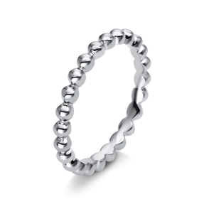 Ring aus 585 Gold Weißgold B:2,2mm