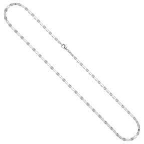 3,2mm Halskette Kette Collier aus 925 Silber rhodiniert 45cm Silberkette 3,2mm Halskette Kette Collier aus 925 Silber rhodiniert 45cm Silberkette