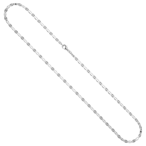 3,2mm Halskette Kette Collier aus 925 Silber rhodiniert 50cm Silberkette 3,2mm Halskette Kette Collier aus 925 Silber rhodiniert 50cm Silberkette