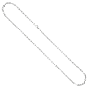 3,4mm Halskette Kette Collier aus 925 Silber rhodiniert 45cm Silberkette 3,4mm Halskette Kette Collier aus 925 Silber rhodiniert 45cm Silberkette