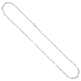 3,4mm Halskette Kette Collier aus 925 Silber rhodiniert 50cm Silberkette 3,4mm Halskette Kette Collier aus 925 Silber rhodiniert 50cm Silberkette