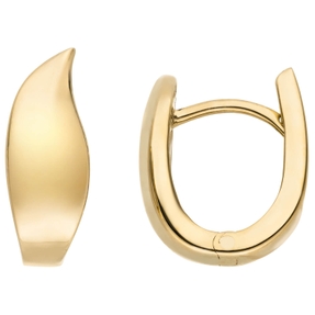 Ohrringe Creolen aus 333 Gold Gelbgold glänzend 13,6x5,5mm Ohrschmuck
