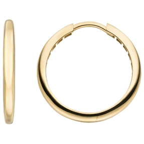 Ohrringe Creolen aus 333 Gold Gelbgold 24,9x2,8mm Ohrschmuck rund glänzend Ohrringe Creolen aus 333 Gold Gelbgold 24,9x2,8mm Ohrschmuck rund glänzend