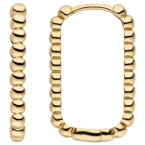 Ohrringe Creolen aus 333 Gold Gelbgold 21,3x2,3mm Ohrschmuck oval glänzend