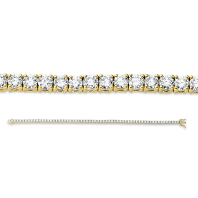 Armband aus 750 Gold gelb/weiß 62 Diamanten 5,26ct TW-SI L:17,8cm Armband aus 750 Gold gelb/weiß 62 Diamanten 5,26ct TW-SI L:17,8cm