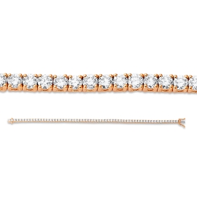 Armband aus 750 Gold weiß/rot 62 Brillanten 5,31ct TW-SI L:17,8cm Armband aus 750 Gold weiß/rot 62 Brillanten 5,31ct TW-SI L:17,8cm