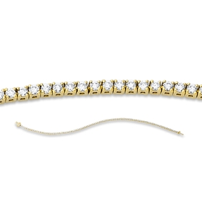 Armband aus 750 Gold Gelbgold 116 Brillanten 1,03ct TW-SI L:17,8cm