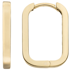 Ohrringe Creolen aus 333 Gold Gelbgold 18,9x2,3mm flach oval glänzend Ohrringe Creolen aus 333 Gold Gelbgold 18,9x2,3mm flach oval glänzend