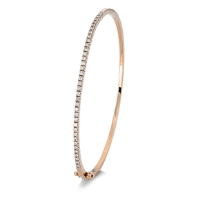 Armreif aus 750 Gold weiß/rot 37 Brillanten 0,5ct TW-SI 53x63mm