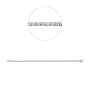 Armband aus 750 Gold Weißgold 82 Brillanten 1,31ct TW-SI B:1,7mm L:18cm 4er-Krappe Armband aus 750 Gold Weißgold 82 Brillanten 1,31ct TW-SI B:1,7mm L:18cm 4er-Krappe