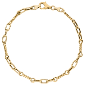 4,1mm Armband Armkette aus 333 Gold Gelbgold 19cm glänzend Armschmuck 4,1mm Armband Armkette aus 333 Gold Gelbgold 19cm glänzend Armschmuck