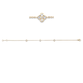 Armband aus 750 Gold Gelbgold 15 Diamanten 0,33ct TW-SI B:5,9mm L:19cm