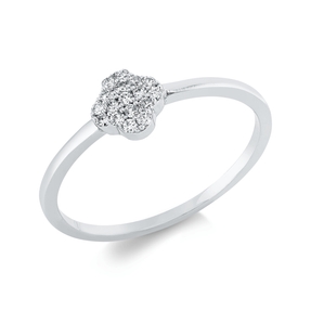 Ring aus 750 Gold Weißgold 17 Brillanten 0,1ct F-SI B:5,5mm Ring aus 750 Gold Weißgold 17 Brillanten 0,1ct F-SI B:5,5mm