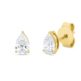 Solitaire Ohrstecker aus 750 Gelbgold 2 Diamanten 0,63ct E-VS1 6,3x3,9mm 3er-Krappe Solitaire Ohrstecker aus 750 Gelbgold 2 Diamanten 0,63ct E-VS1 6,3x3,9mm 3er-Krappe