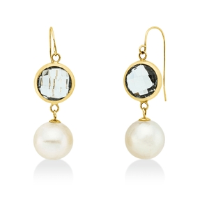 Ohrhänger aus 585 Gold Gelbgold 38x10,5mm